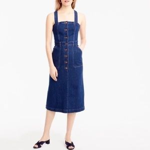 J.‎ Crew Denim Apron Overall Dress